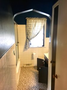 SIma Spaces bathroom renovation, DIY bathroom renovation, before and after bathroom renovation