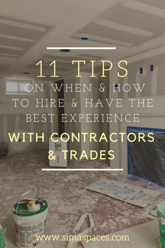Tips for Hiring Contractors: Sima Spaces