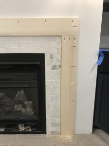 How to Install a Gas Fireplace with Tile Surround and Wood Mantel ...