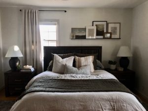 Moody Modern Traditional Bedroom Makeover - Sima Spaces