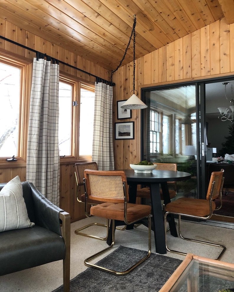 Transforming our Knotty Pine Porch from Dated to Modern- Without Paint ...