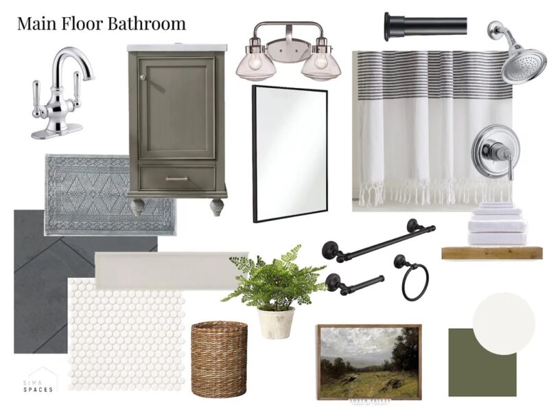 1960's to Modern Traditional Bathroom Renovation Design Plans: Sima Spaces